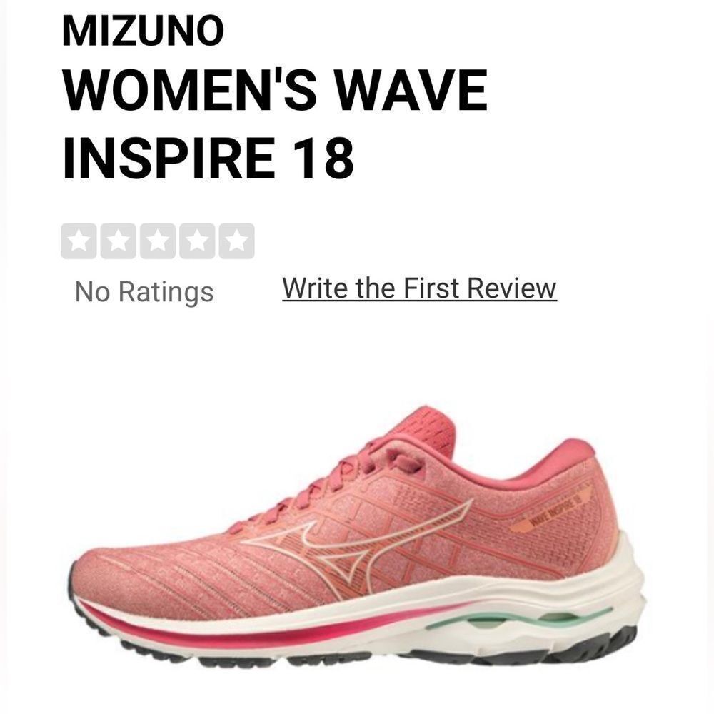 Mizuno Women's Wave Inspire 18 Running Shoe - Pink
